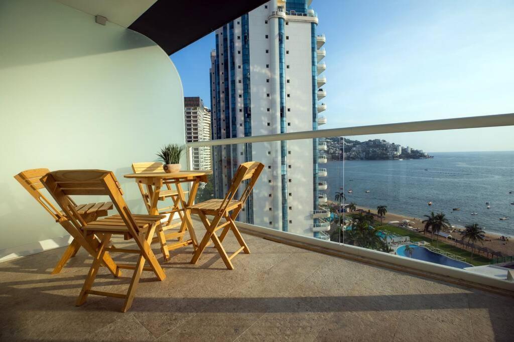 Luxury Apartment In Front Of Acapulco Beach Buitenkant foto