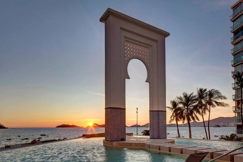 Luxury Apartment In Front Of Acapulco Beach Buitenkant foto